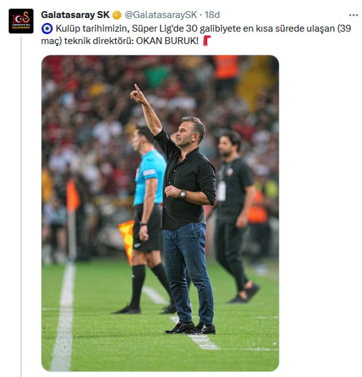 Okan Buruk Galatasaray Tarihine Ge Ti Galibiyete En K Sa S Rede Ula T