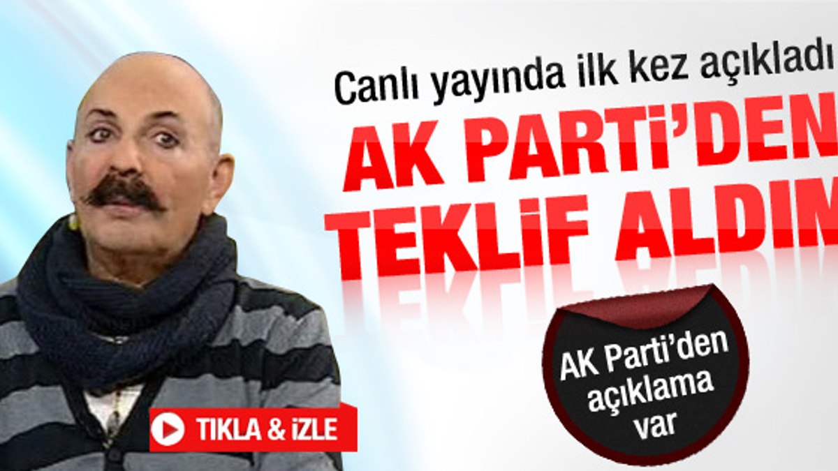 Cemil Pek I Ak Parti Den Teklif Ald M Izle En Son Haber