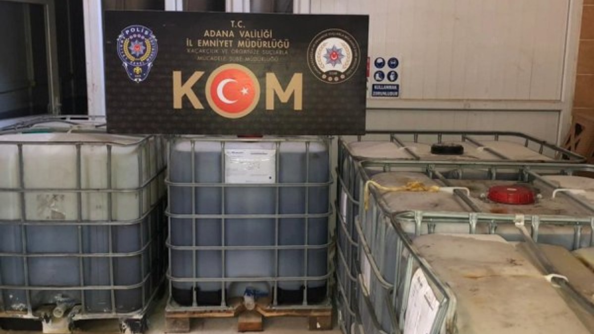 Adana da 82 bin 700 litre kaçak akaryakıt ele geçirildi