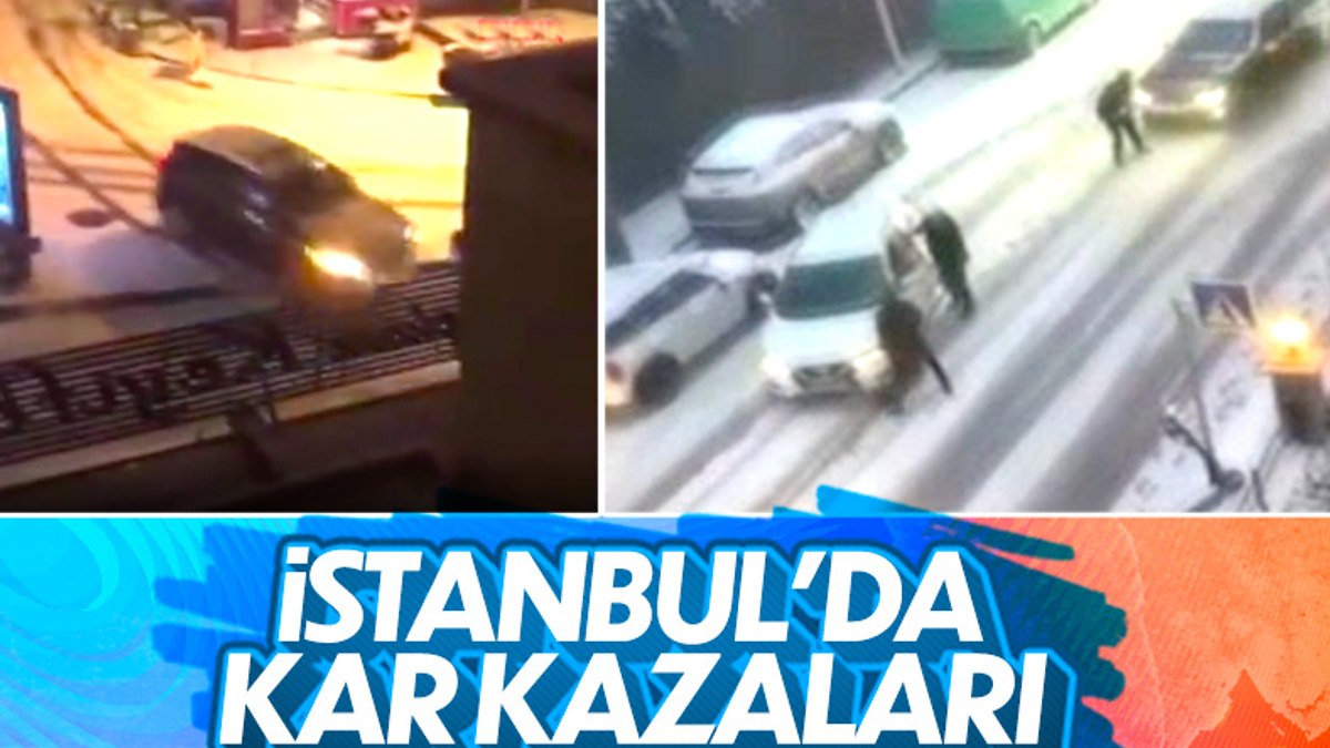 Stanbul Da Buz Tutan Yollar Kazalar Beraberinde Getirdi