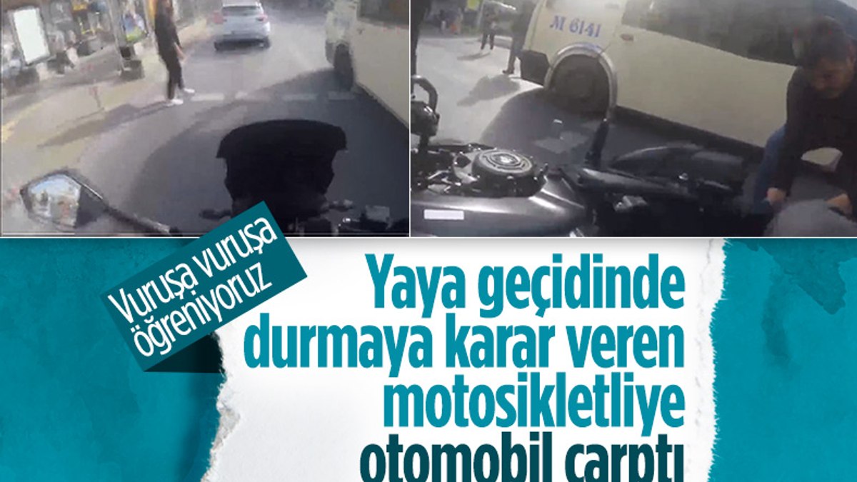 Sultangazi De Yayaya Yol Veren Motosikletliye Otomobil Arpt