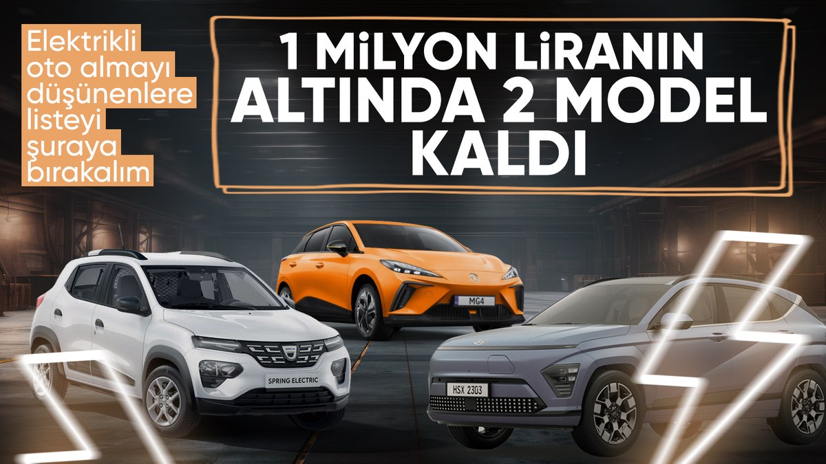 Türkiye de satılan en ucuz elektrikli otomobiller Eylül ayı güncel