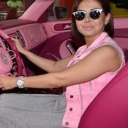Şarkıcı Ceylan'ın Swarovski taşlı otomobili