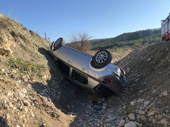 Ad Yamanda Otomobil Arampole Devrildi En Son Haber