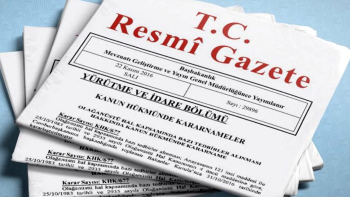 Bazı bakanlık ve kurumlara atama kararları Resmi Gazete'de