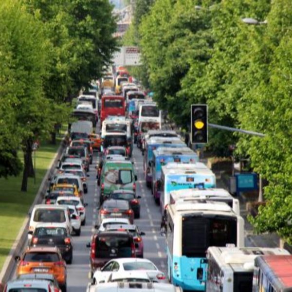 Beşiktaş'ta trafik yoğunluğu