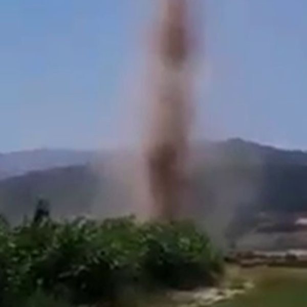 Kahramanmaraş'ta görüntülenen dev hortum