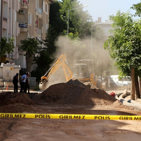 Sivas'ta doğalgaz borusu patladı