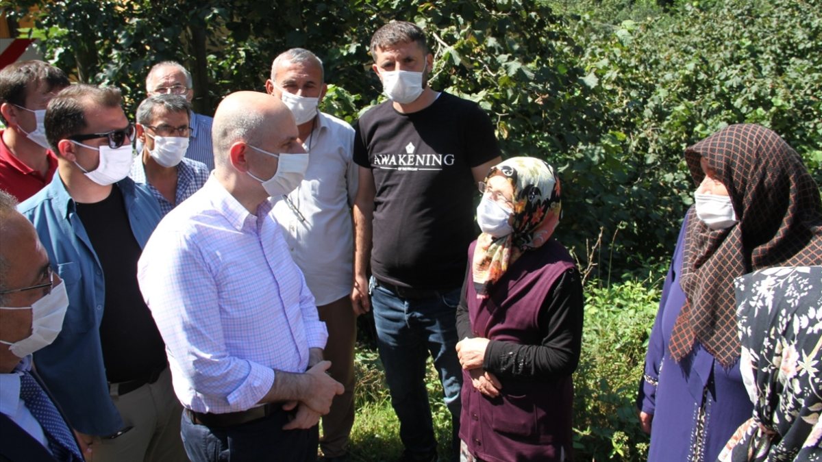 Bakan Karaismailoğlu, Giresun'da incelemelerde bulundu