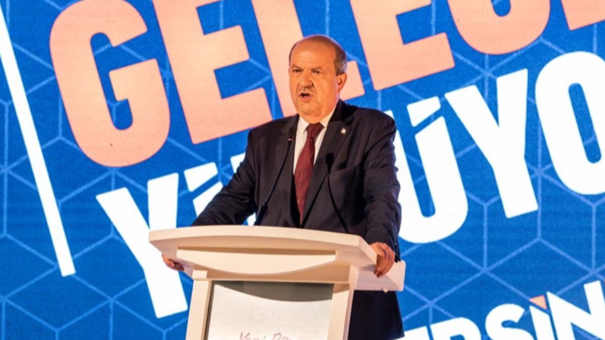 KKTC'de cumhurbaşkanı adayı Ersin Tatar, vizyonunu açıkladı