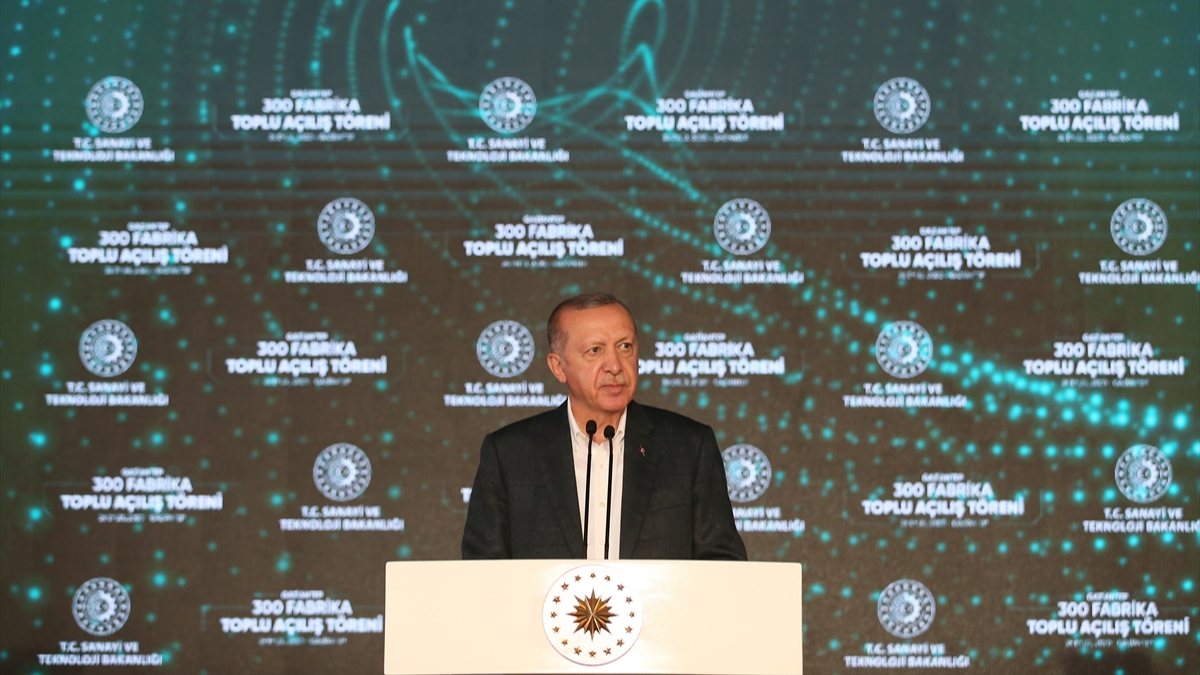 Cumhurbaşkanı Erdoğan, Gaziantep'te toplu açılış töreninde