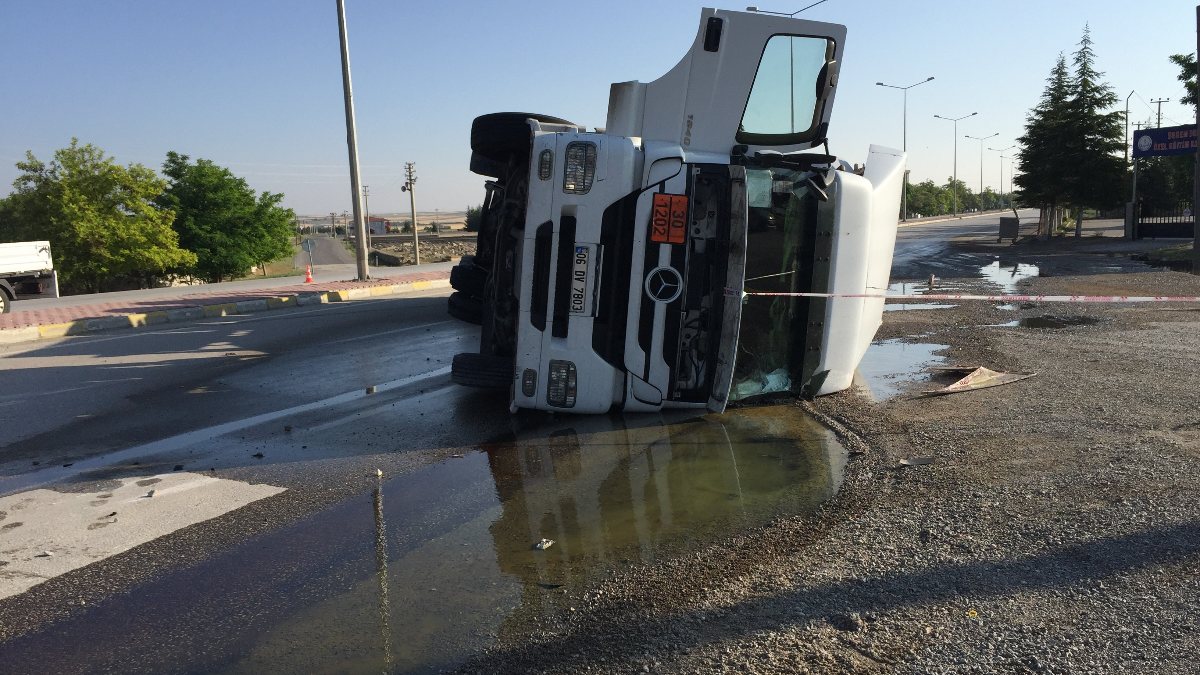 Konya'da 27 ton motorin yola döküldü