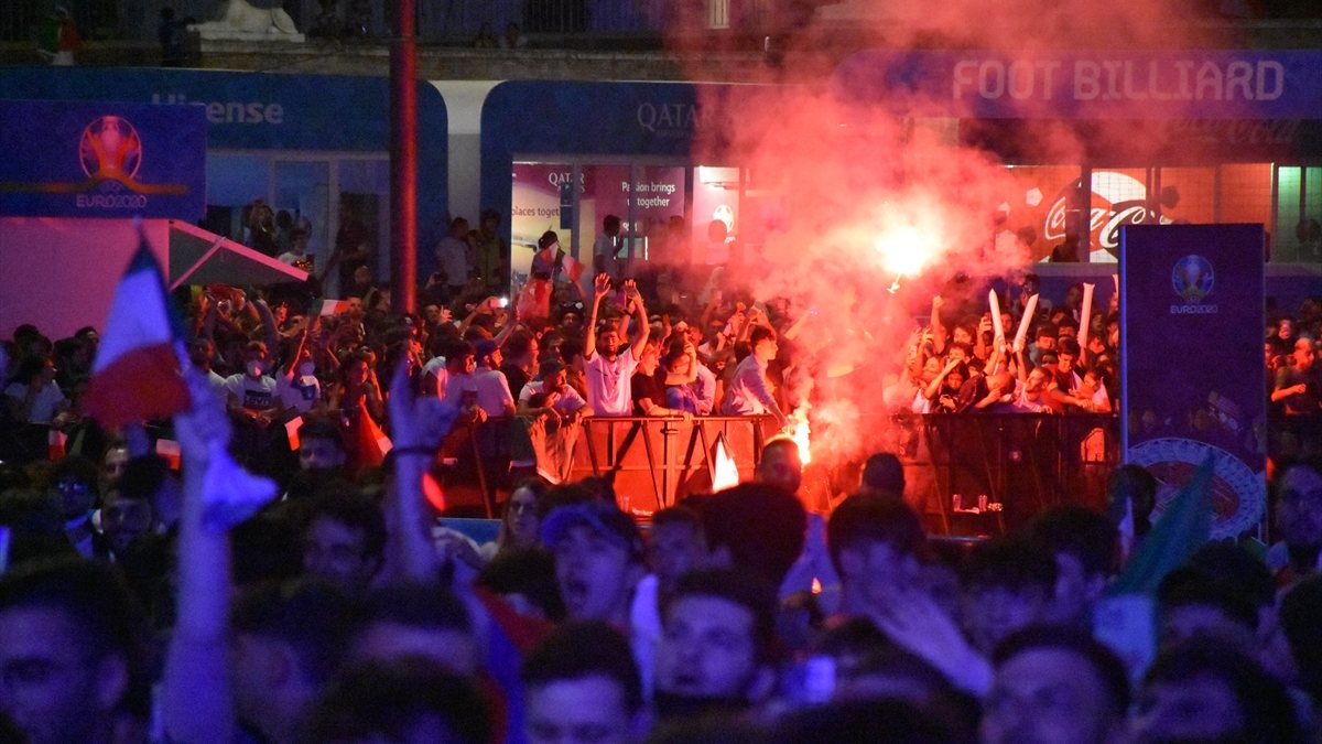Roma'da İtalyanların final coşkusu