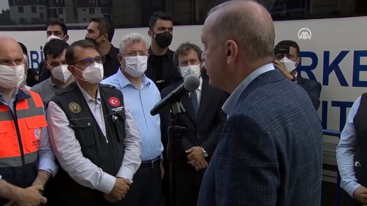 Cumhurbaşkanı Erdoğan, Kastamonu'daki cenaze törenine katıldı