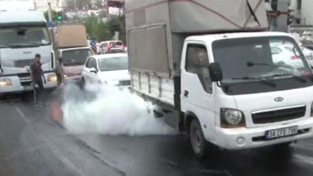 Beylikdüzü'nde sürücülerin yolla imtihanı