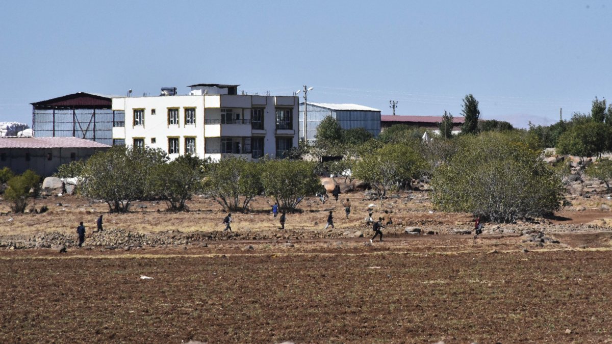 Şanlıurfa’da, fıstık bahçesinde 17 kaçak göçmen yakalandı