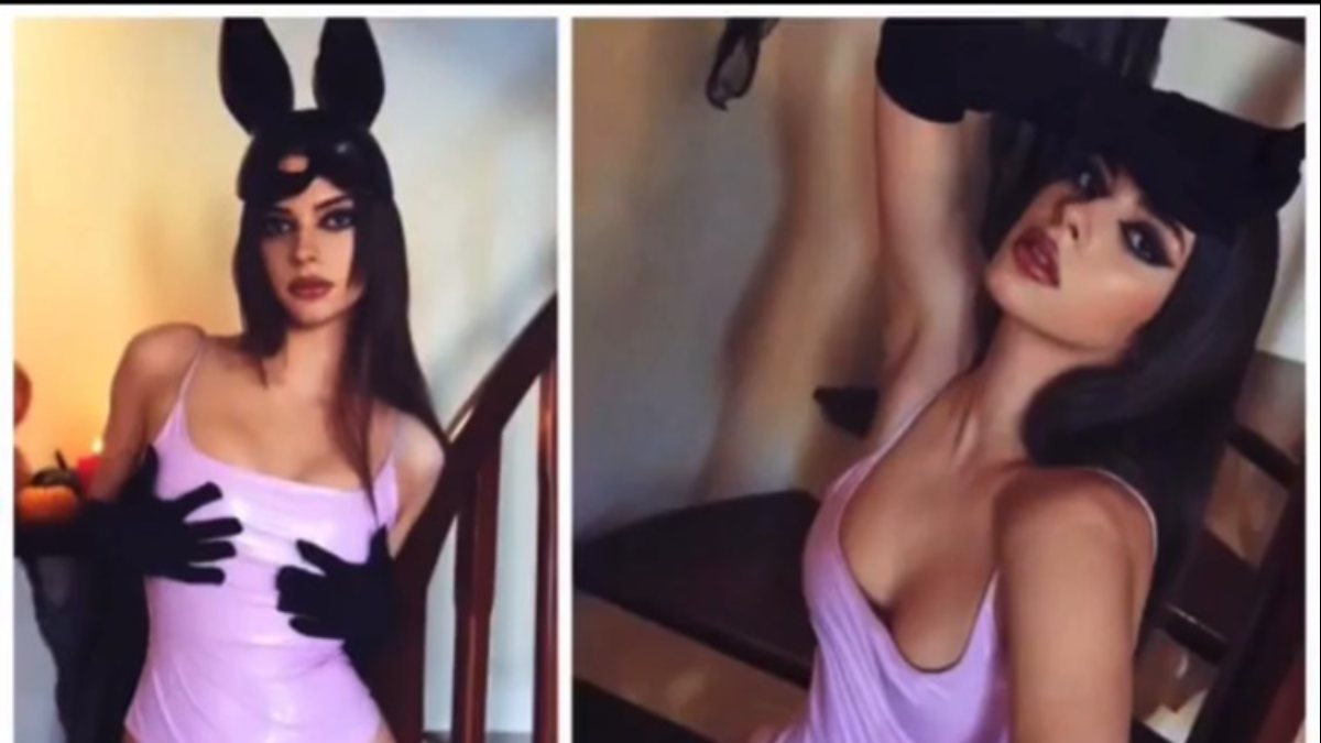 Derin Talu'dan Cadılar Bayramı pozu