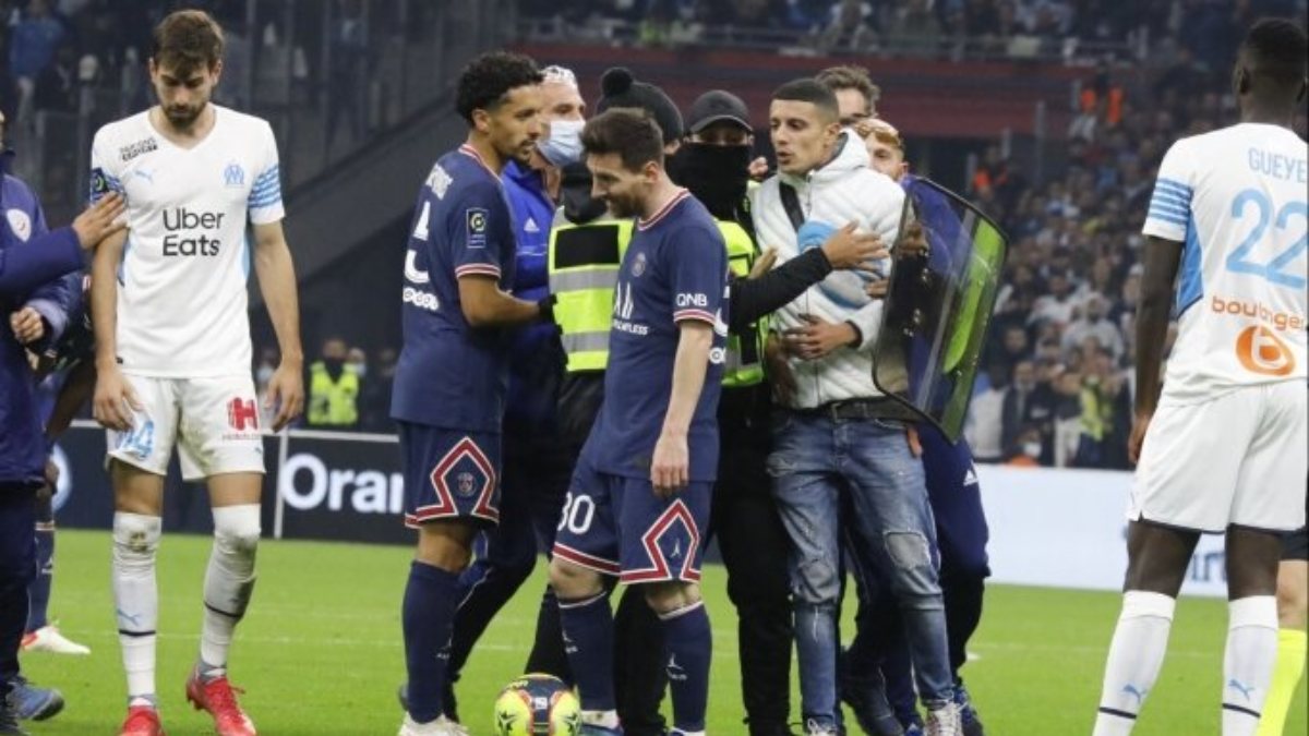 Marsilya - PSG maçında Messi'yi şoke eden olay