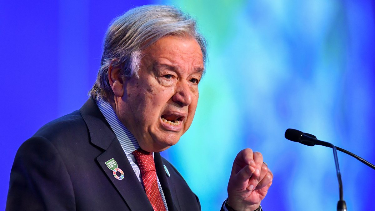Antonio Guterres: Gezegenimiz pamuk ipliğine bağlı