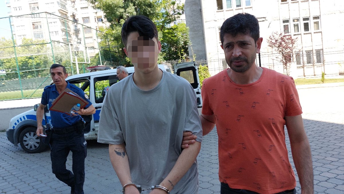 Samsun'daki genç, girdiği evden kombi çaldı