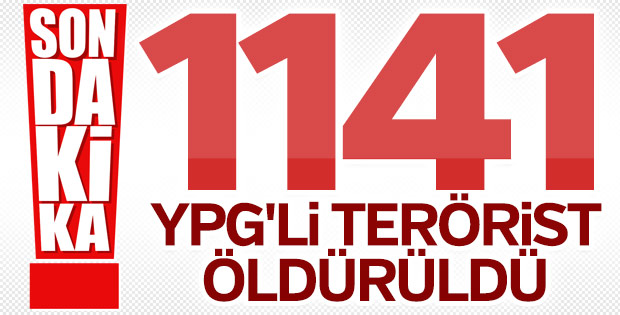 Afrin'de öldürülen YPG'li sayısı