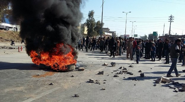 Süleymaniye'de maaş protestosu