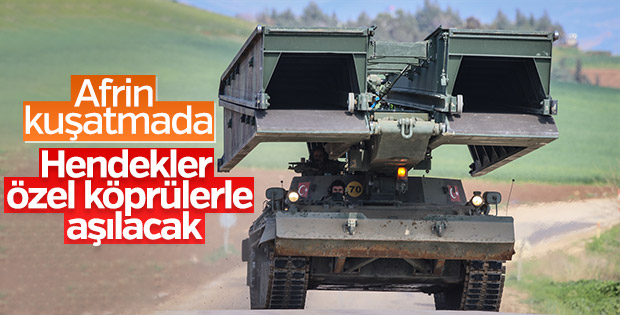 Teröristlerin hendekleri köprülerle aşılacak