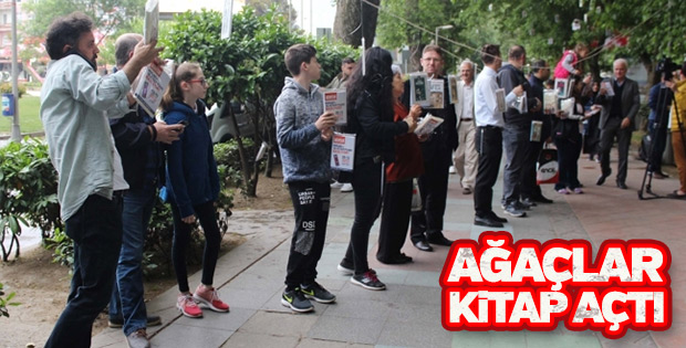 Kocaeli'de ağaçlar kitap açtı