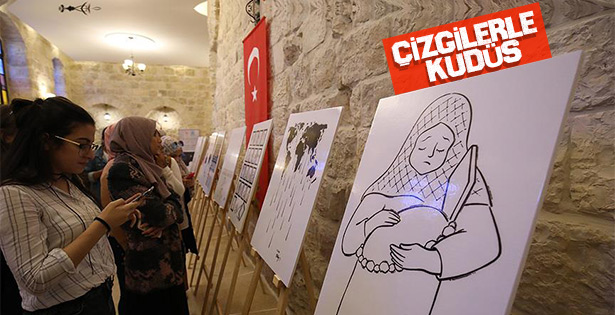 Yazar ve çizer Aycın’ın Kudüs çizgileri Filistinliler ile buluştu