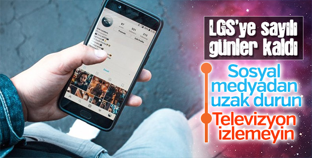 Sınav öncesi sosyal medya uyarısı
