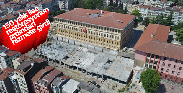 150 yıllık tarihi lise binası kapılarını açtı