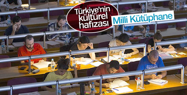 Milyonlarca eserle Milli Kütüphane