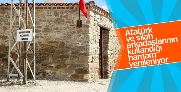 Çanakkale'deki tarihi hamam ayağa kaldırılacak