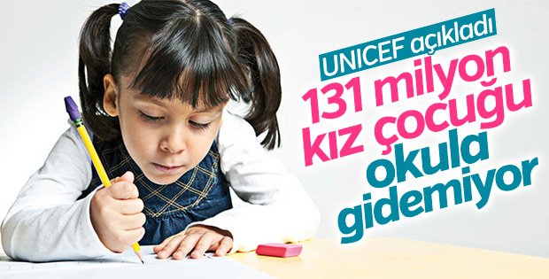 Dünyada 131 milyon kız çocuk eğitimden yoksun 