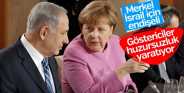 Merkel, Netanyahu ile Kudüs'ü görüştü