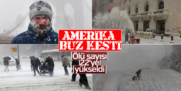 ABD'de aşırı soğuklar 22 can aldı
