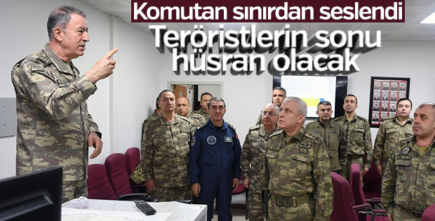 Hulusi Akar, Suriye sınırında