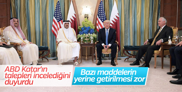 ABD'den Katar açıklaması