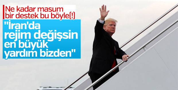 Trump'tan İran protestocularına 'büyük' destek