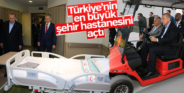 Erdoğan, Kayseri Şehir Hastanesi'nin açılışına katıldı