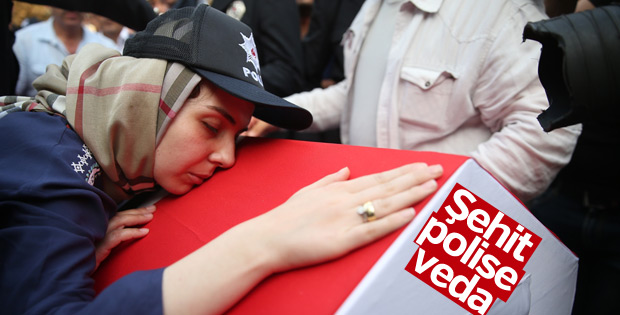 DEAŞ'lı teröristin şehit ettiği polis uğurlandı