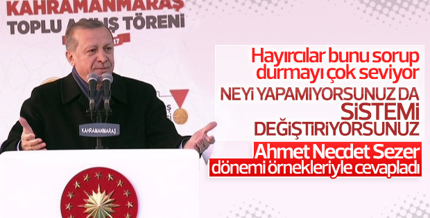 Cumhurbaşkanı Erdoğan Kahramanmaraş'ta