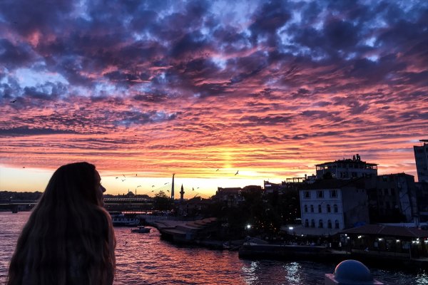 İstanbul da gün batımı manzarası #2