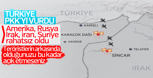 TSK'nın bombardımanından ABD ve Rusya rahatsız