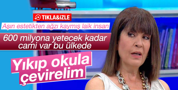 Nurşen Mazıcı'dan tartışılacak cami çıkışı