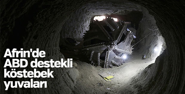 Afrin merkezdeki tüneller ortaya çıkarıldı