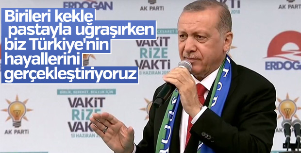 Erdoğan Rize'de