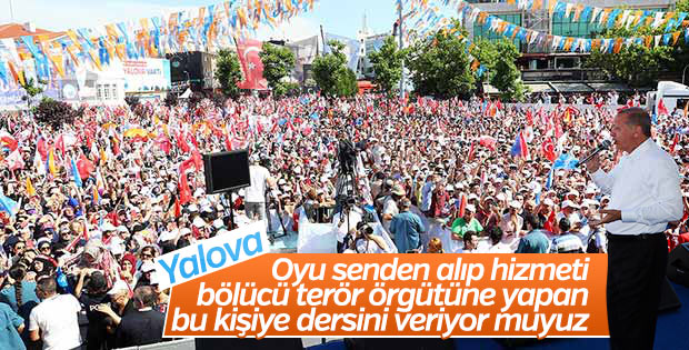 Erdoğan Yalova'da konuştu