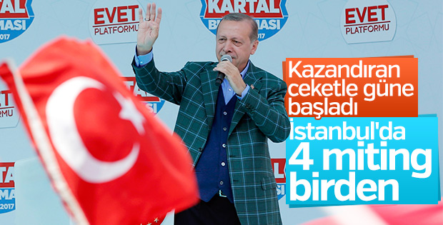 Cumhurbaşkanı Erdoğan'ın İstanbul mesaisi
