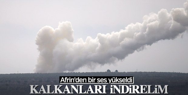 Afrin'deki terör hedefleri vuruluyor